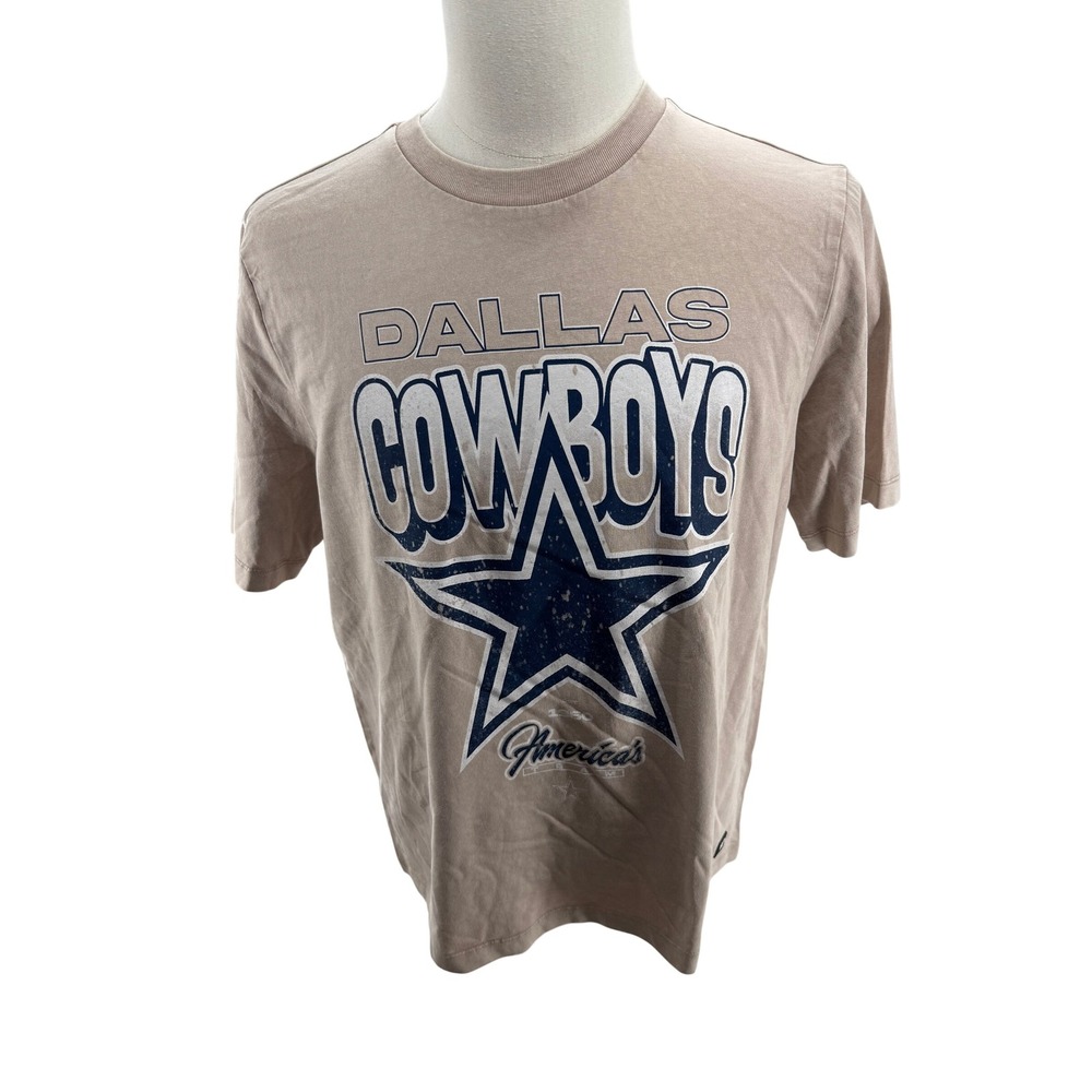 Dallas Cowboys Mens Beige NFL Graphic Tee‎ Shirt Size Medium NEW